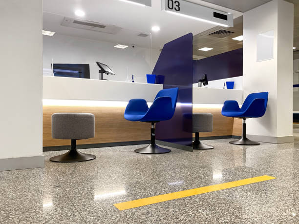 inside of a branch bank